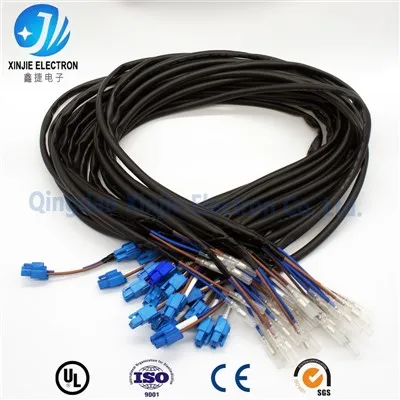 How to install a TV wiring harness in a large - screen TV?